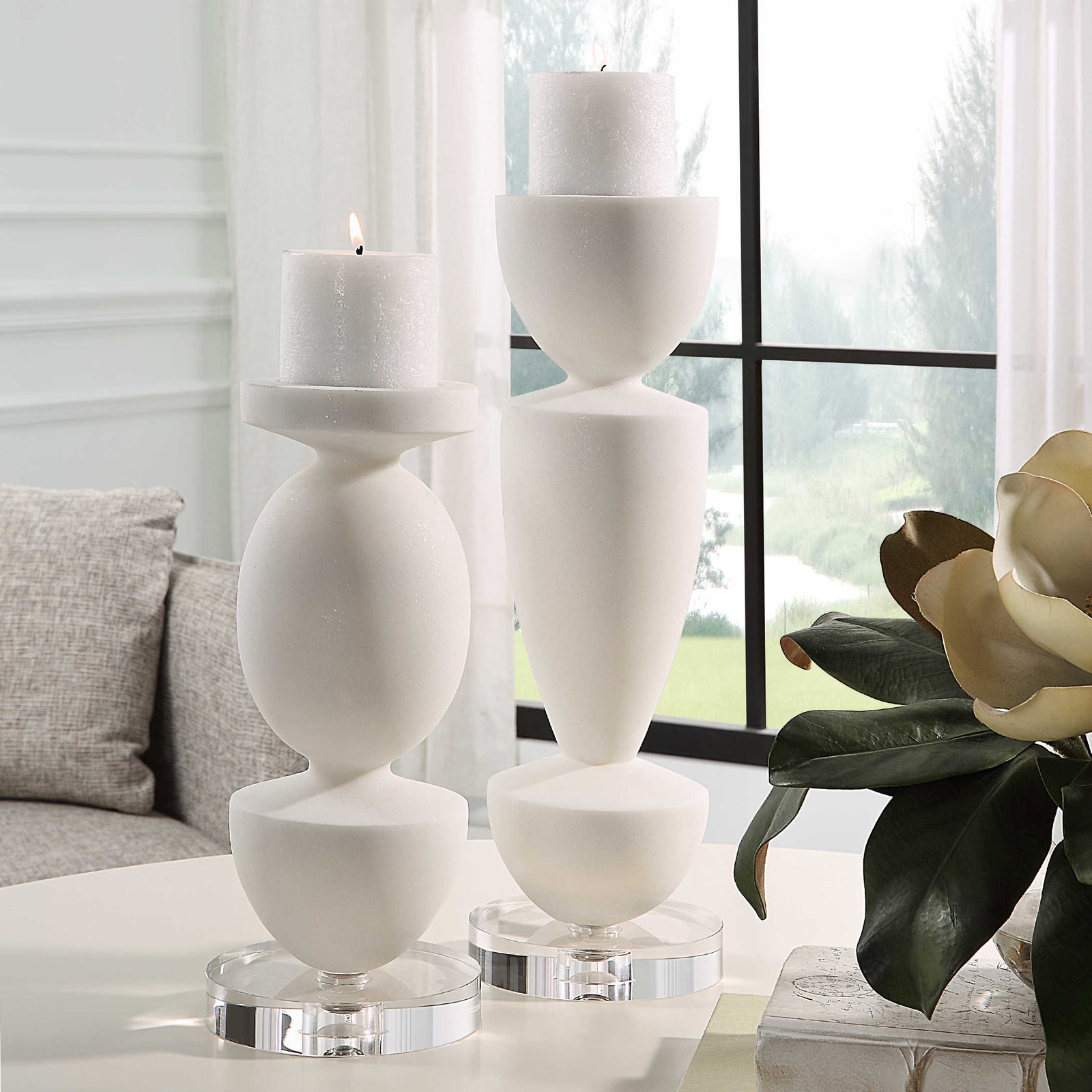 Elegantly Shaped Candle Holders