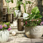 Indoor outdoor planter on a patio