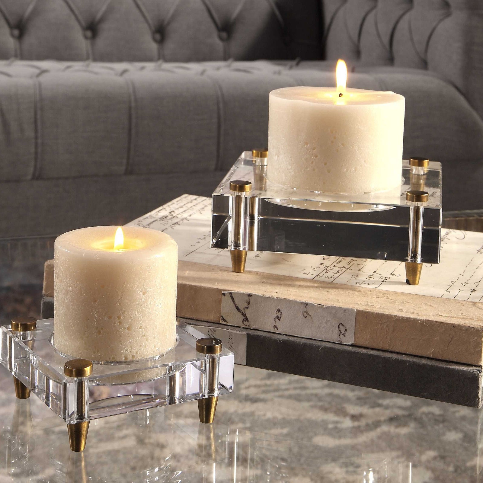 Gleer Candleholders, S/2