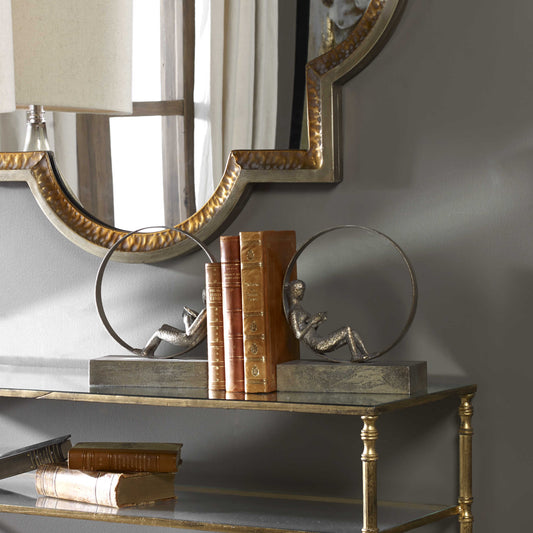 Partner Circle Bookends, S/2