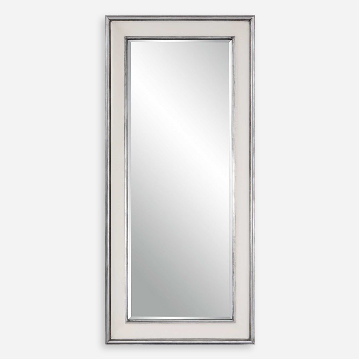 32 x 70 Metallic Trim Leaner Mirror