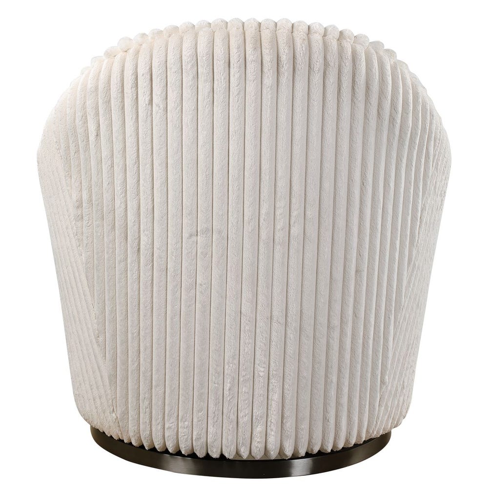 Crue Swivel Chair — Ivory