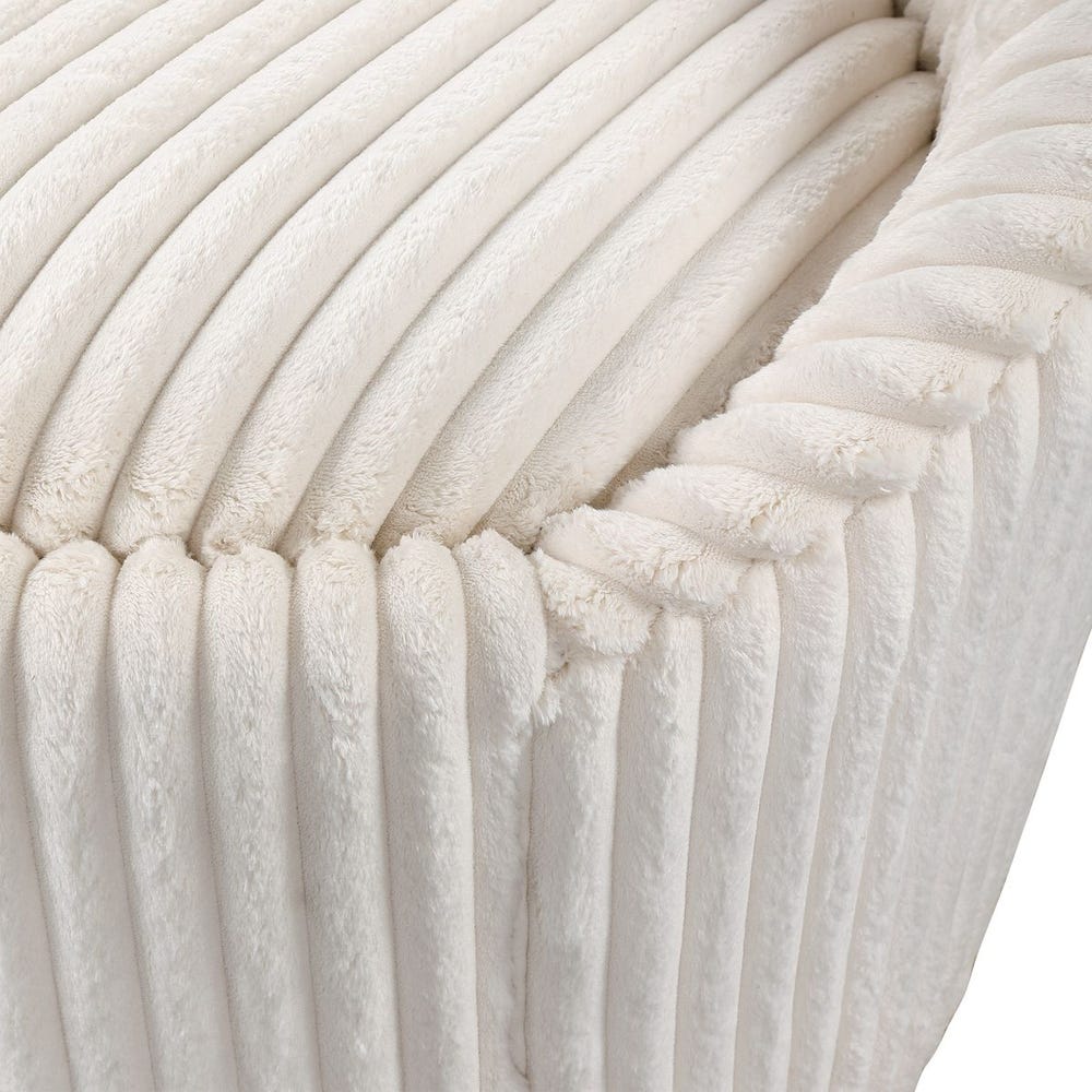 Crue Swivel Chair — Ivory