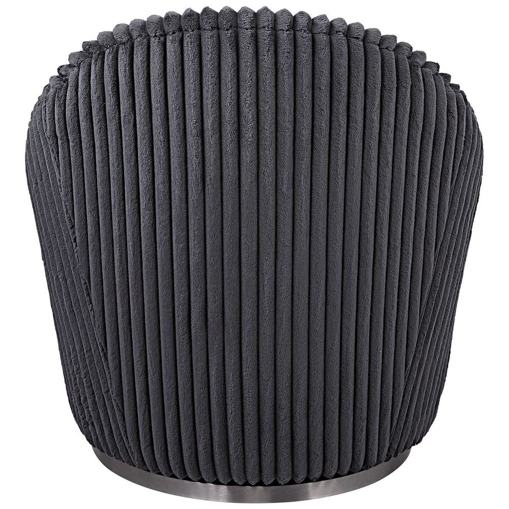 Crue Swivel Chair — Gunmetal