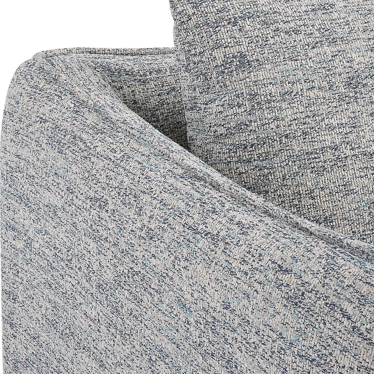 Corben Swivel Chair — Blue