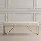 Upholstered White Bench