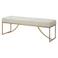 Upholstered White Bench