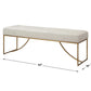 Upholstered White Bench