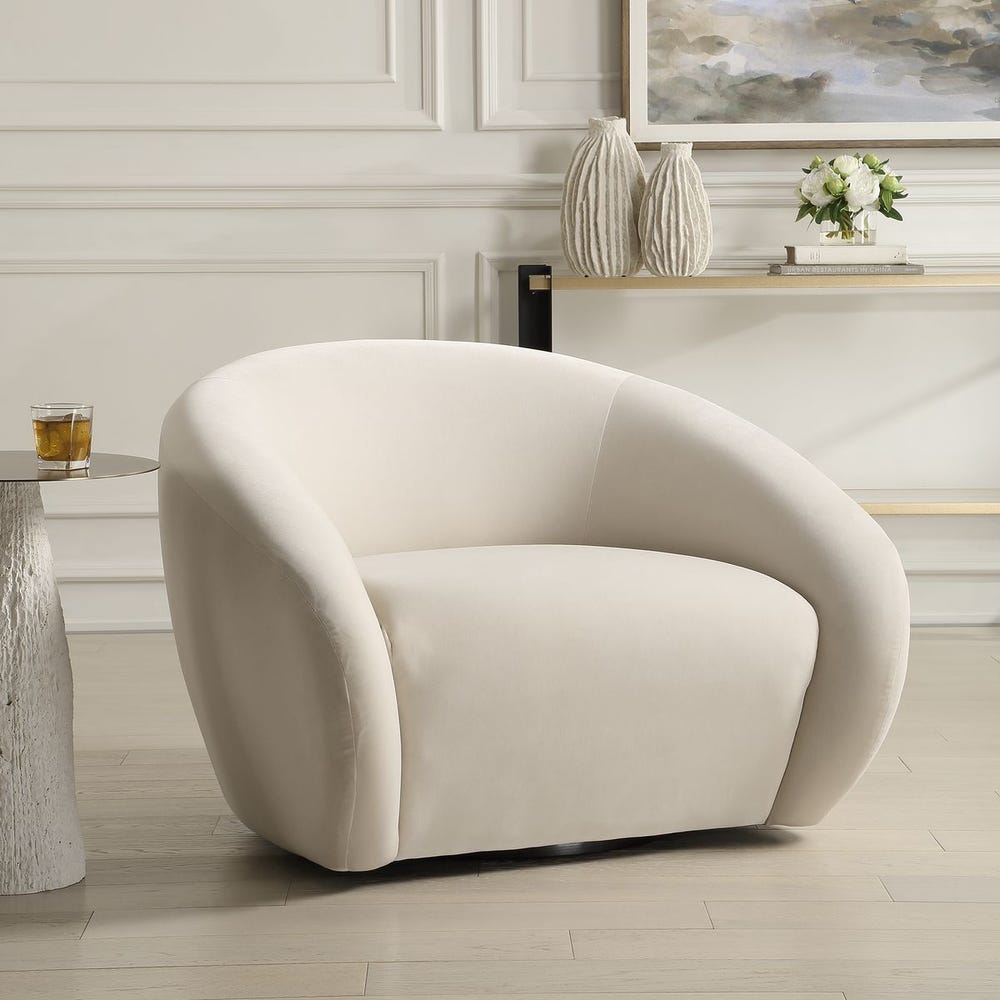 DeSoto Swivel Chair — Cream