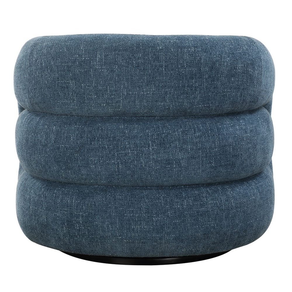 Junie Swivel Chair, blueberry chenille