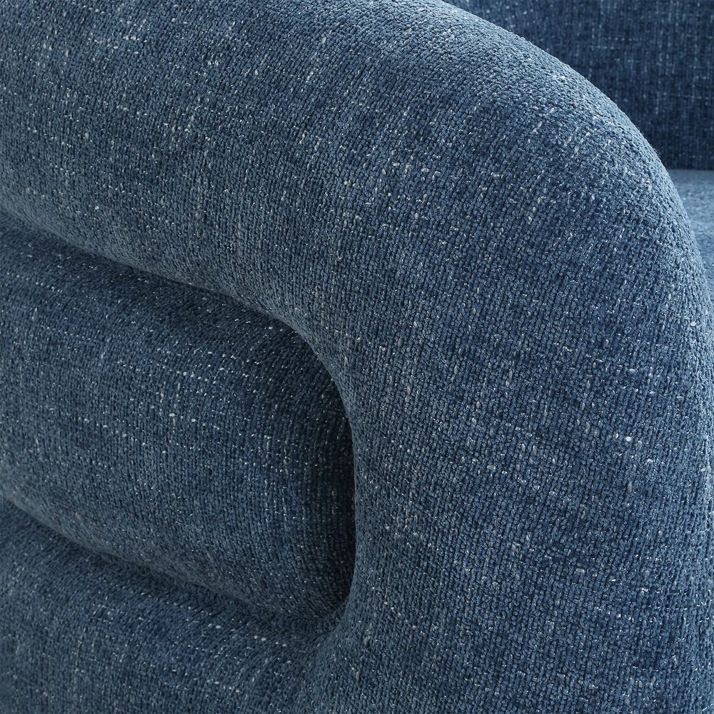 Junie Swivel Chair, blueberry chenille