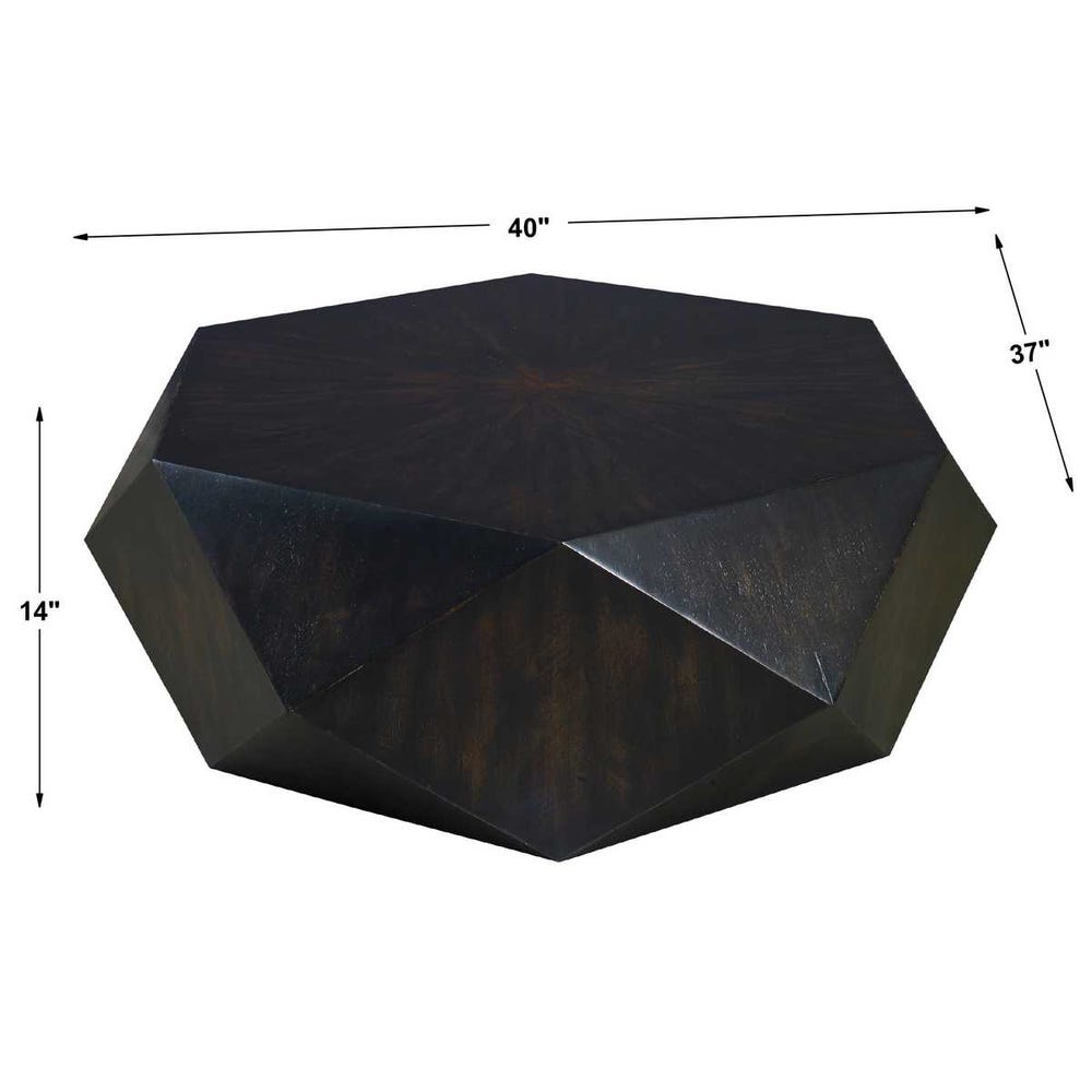 Volcer Small Coffee Table, Black