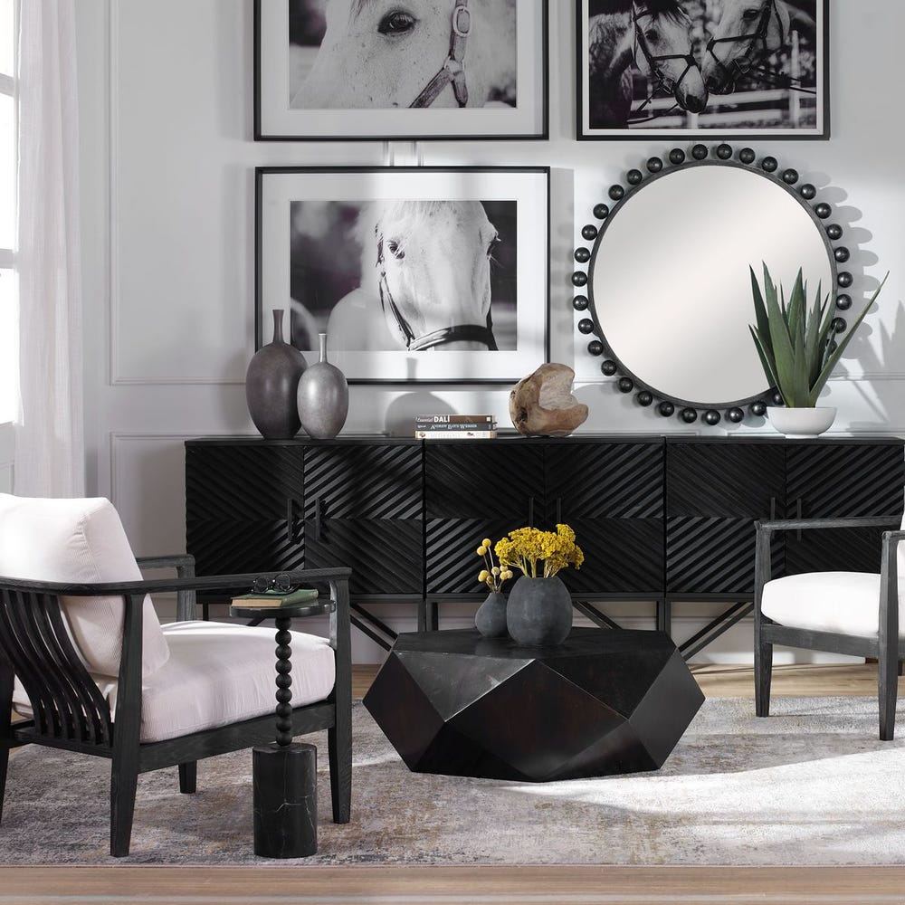 Volcer Small Coffee Table, Black