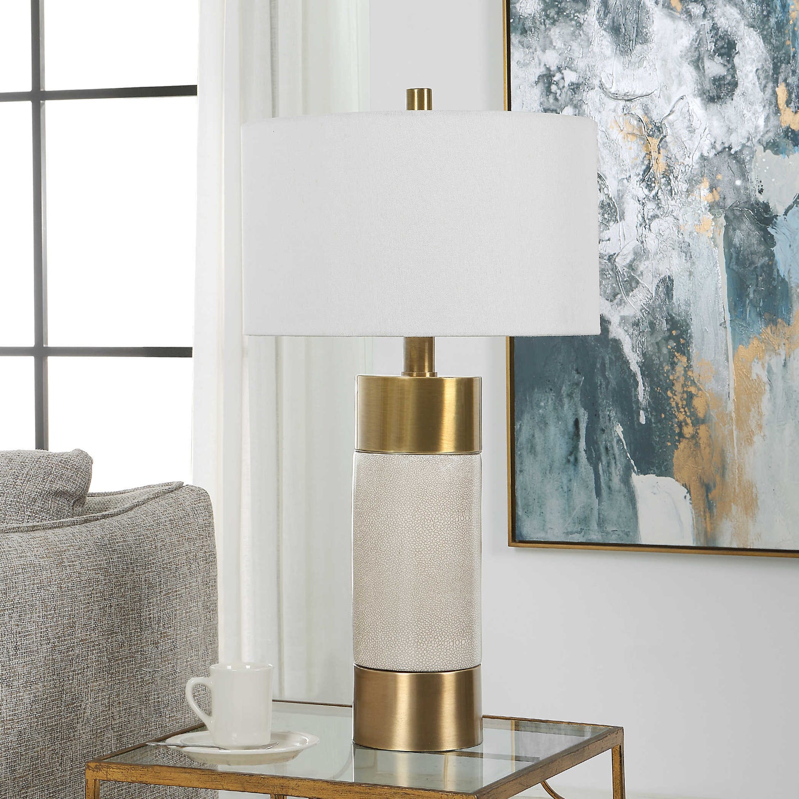 Brushed Brass Lamp