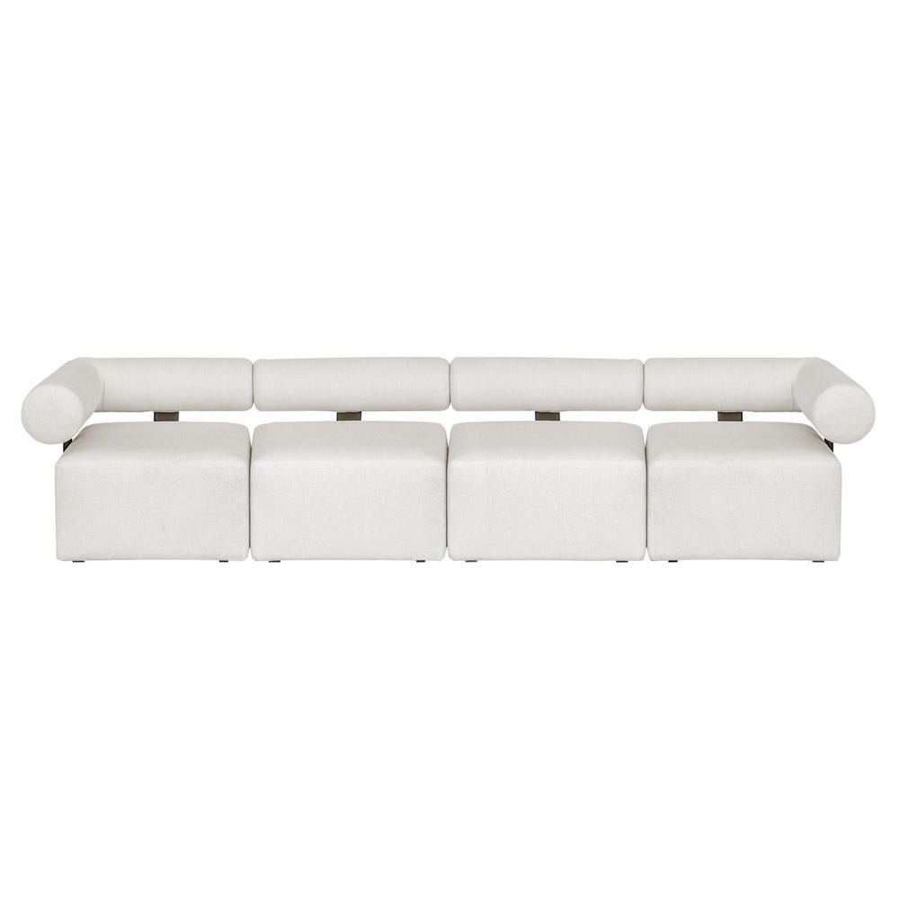 Boslter Back Outdoor Sofa — Armless