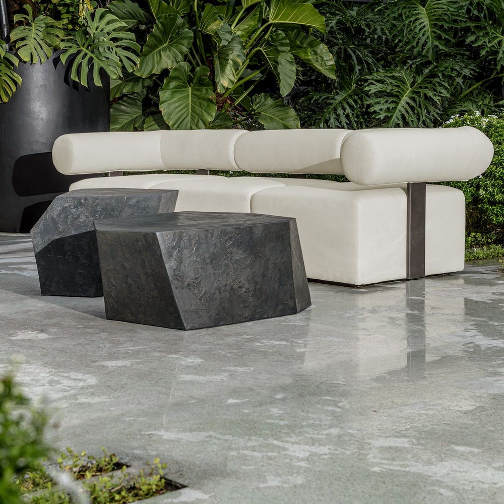 Boslter Back Outdoor Sofa, Corner