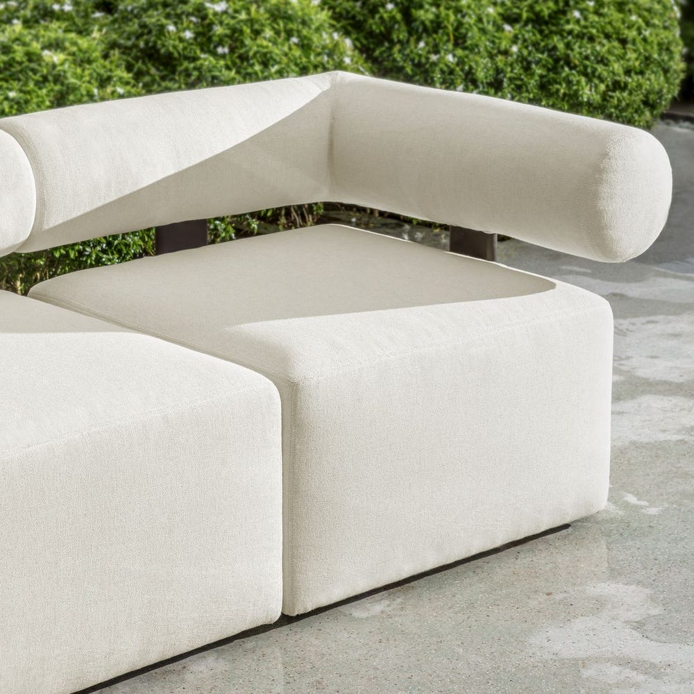 Boslter Back Outdoor Sofa, Corner