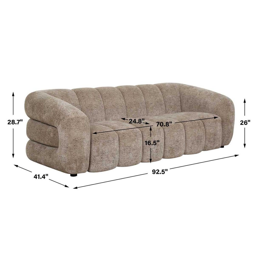 Modela Tufted Sofa - Sand