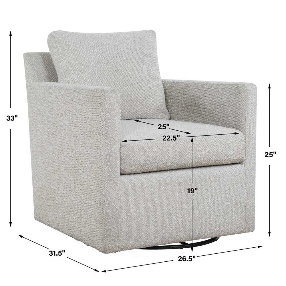 Tisdell Swivel/Glider — Cream