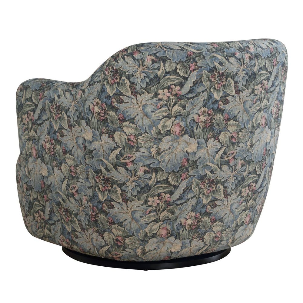 Ansel Swivel Chair, (saige/blue/blush)