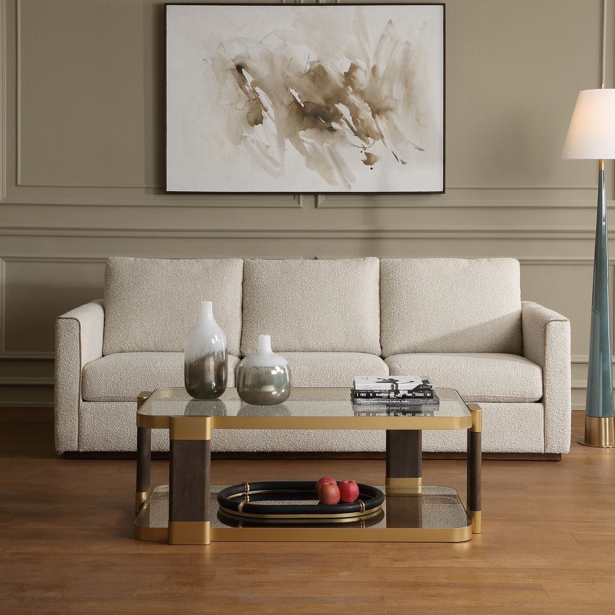Lorien Sofa - cream boucle