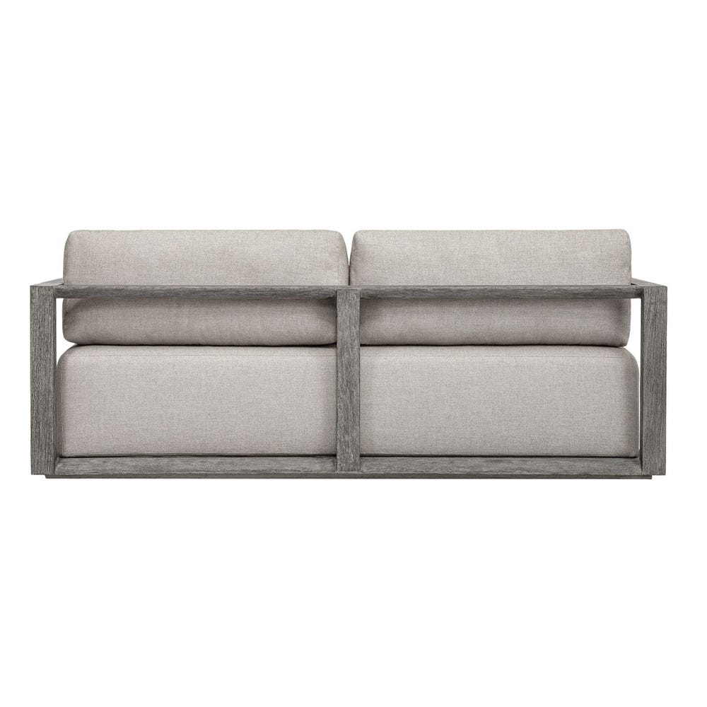 Ramsen 3 Seat Outdoor Sofa, Weathered Gray/Dove