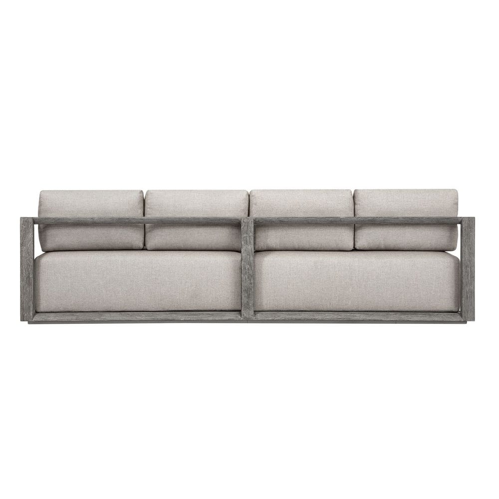 Ramsen 4 Seat Outdoor Sofa, Weathered Gray/Dove