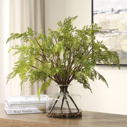 Fern serenity in glass