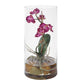 Fuchsia faux orchid, pot and stem detail