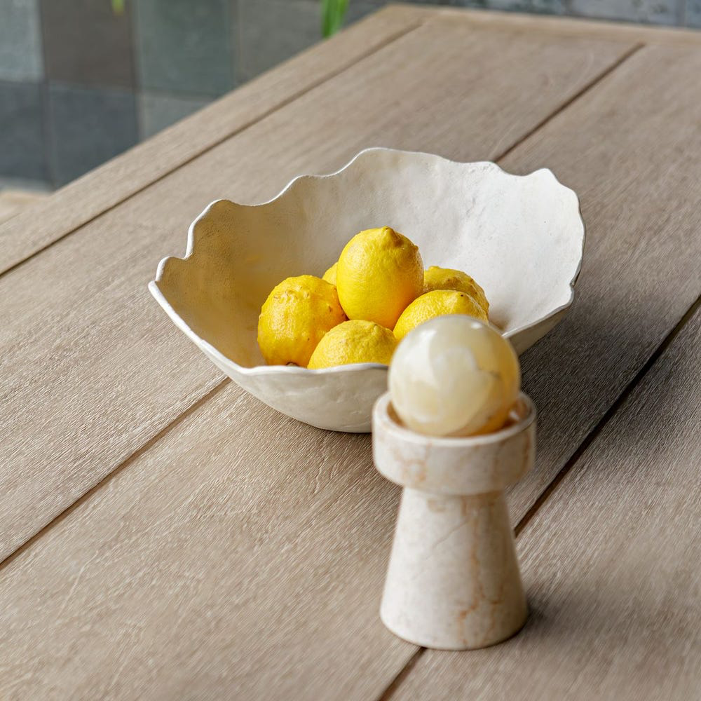 Outdoor White Bowl