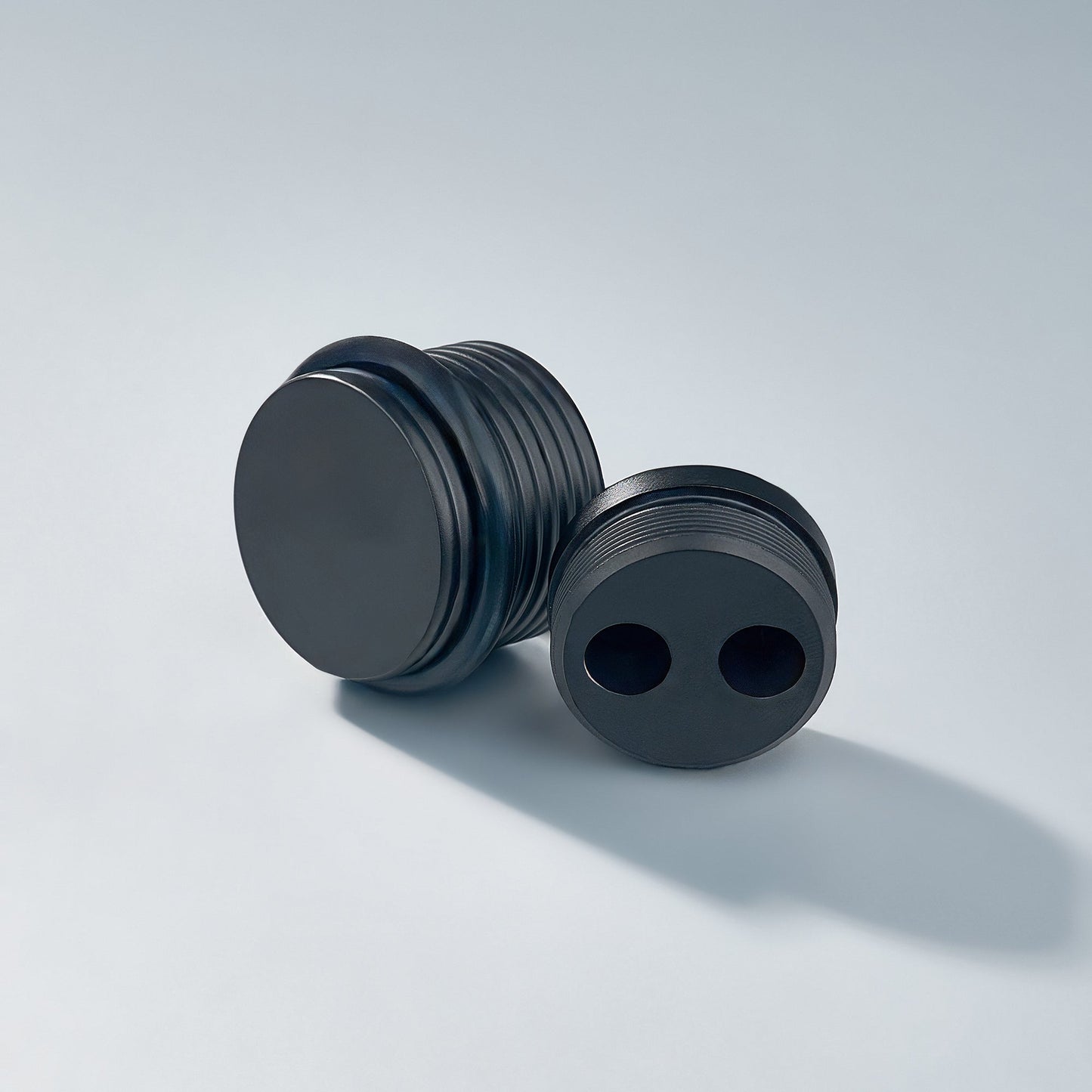 Bastion - Knurled Ring Solid Brass Door Stops