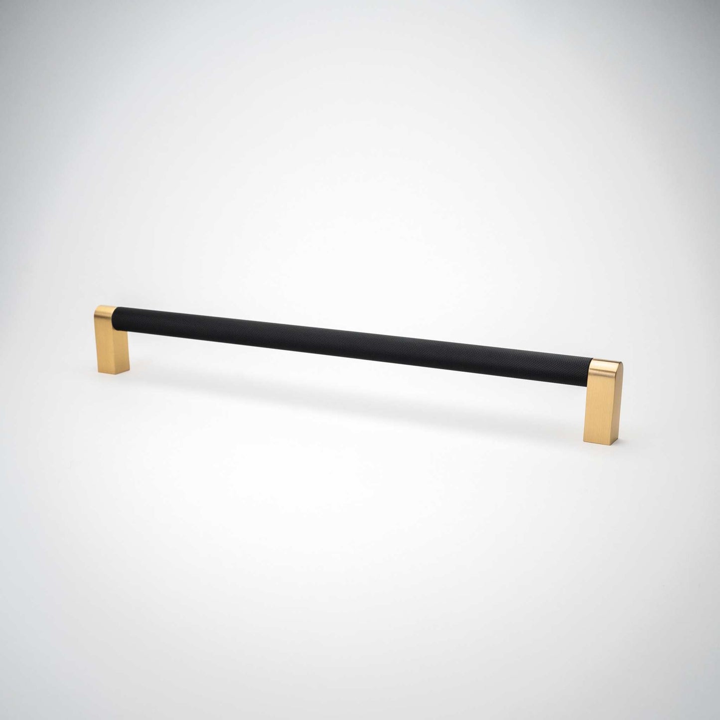 Bold, Black & Gold Knurled Solid Brass Appliance Pulls