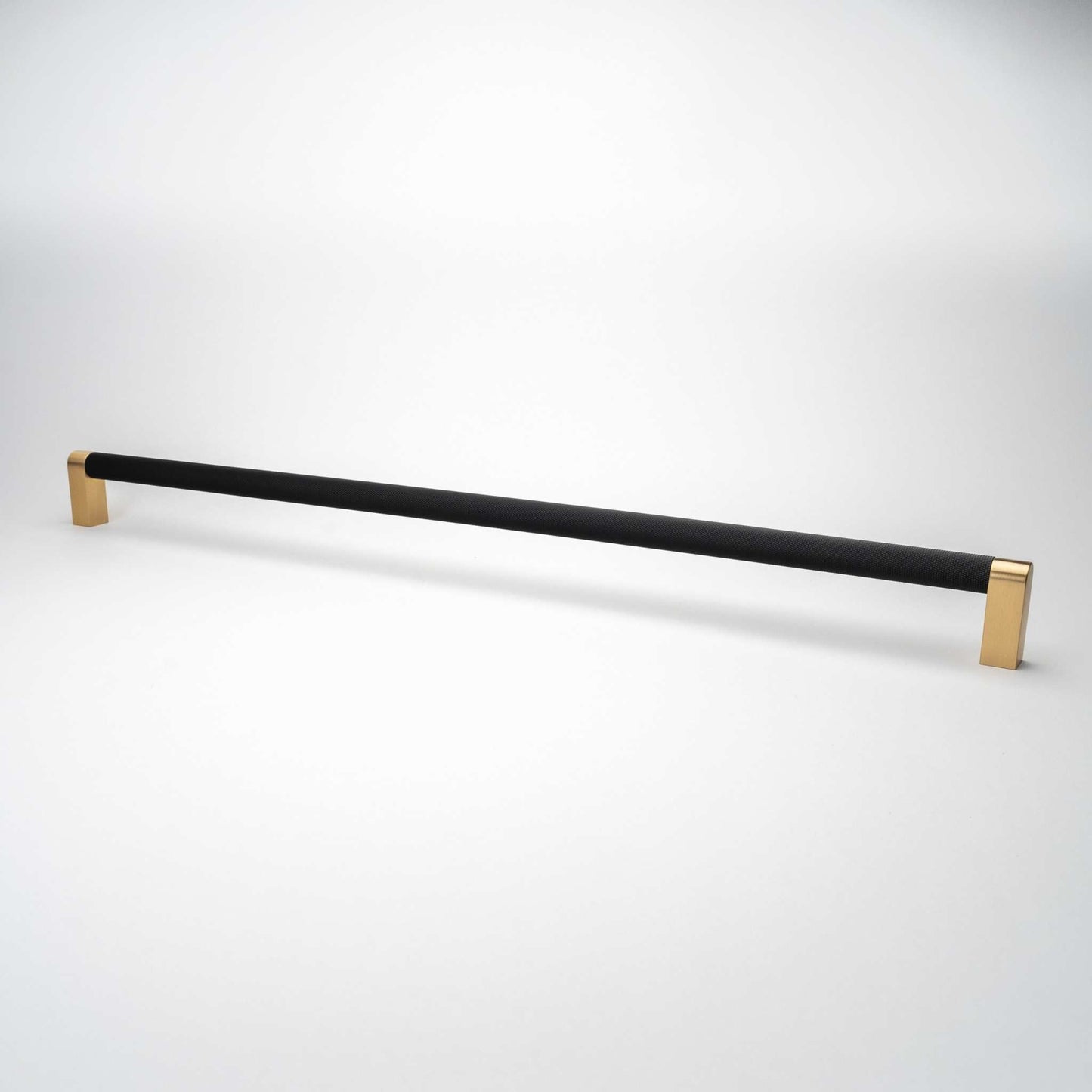 Bold, Black & Gold Knurled Solid Brass Appliance Pulls