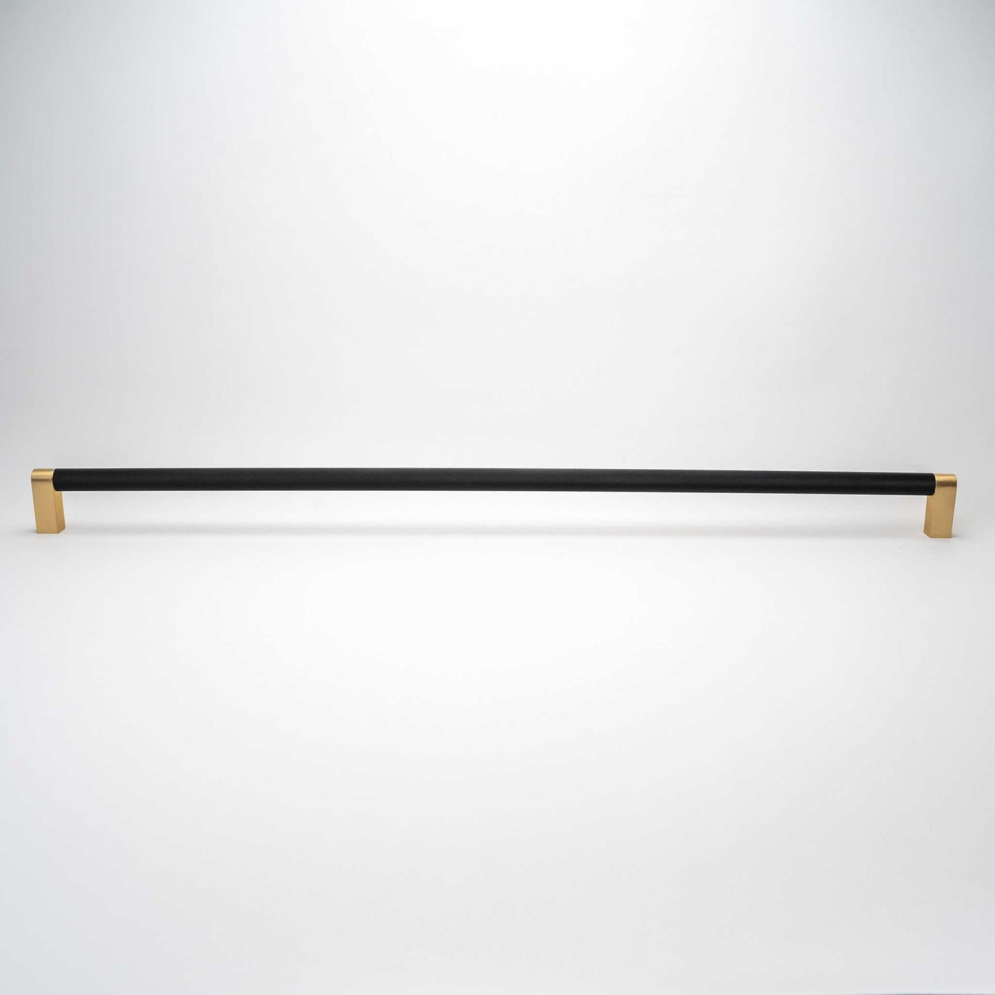 Bold, Black & Gold Knurled Solid Brass Appliance Pulls