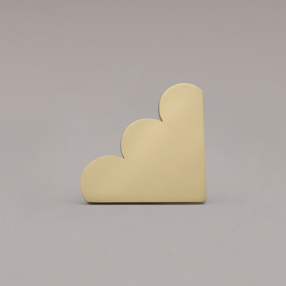 Cloud Pull - Solid Brass - Corner Cabinet Hardware by Hapny Home
