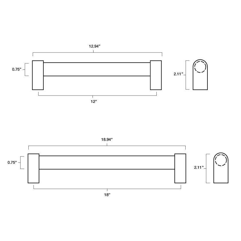 Clarity Acrylic Appliance Pull