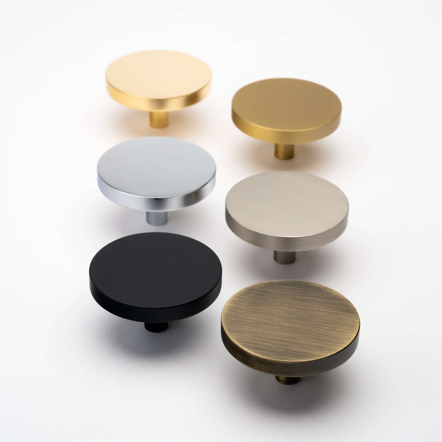 Rondelle, Solid Brass Cabinet Knobs