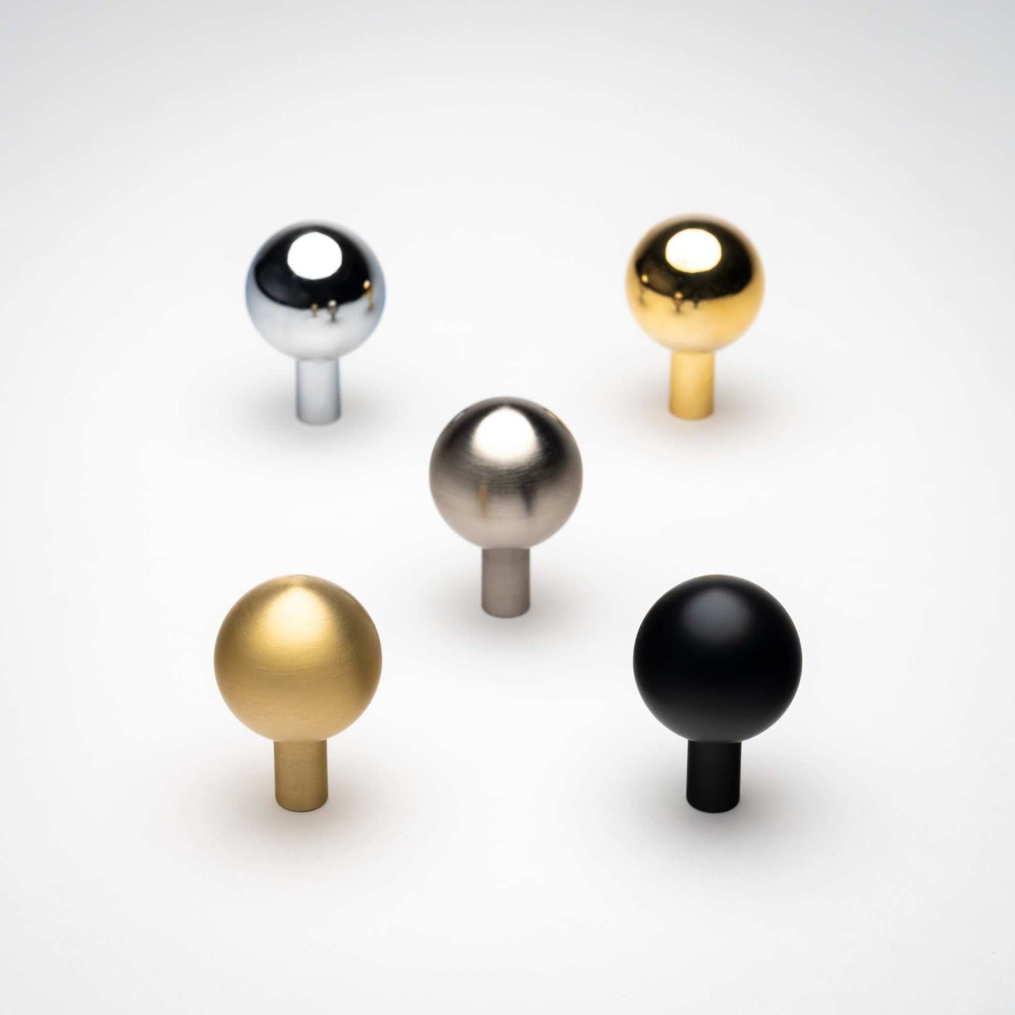 Dumas, Solid Brass Ball Knobs