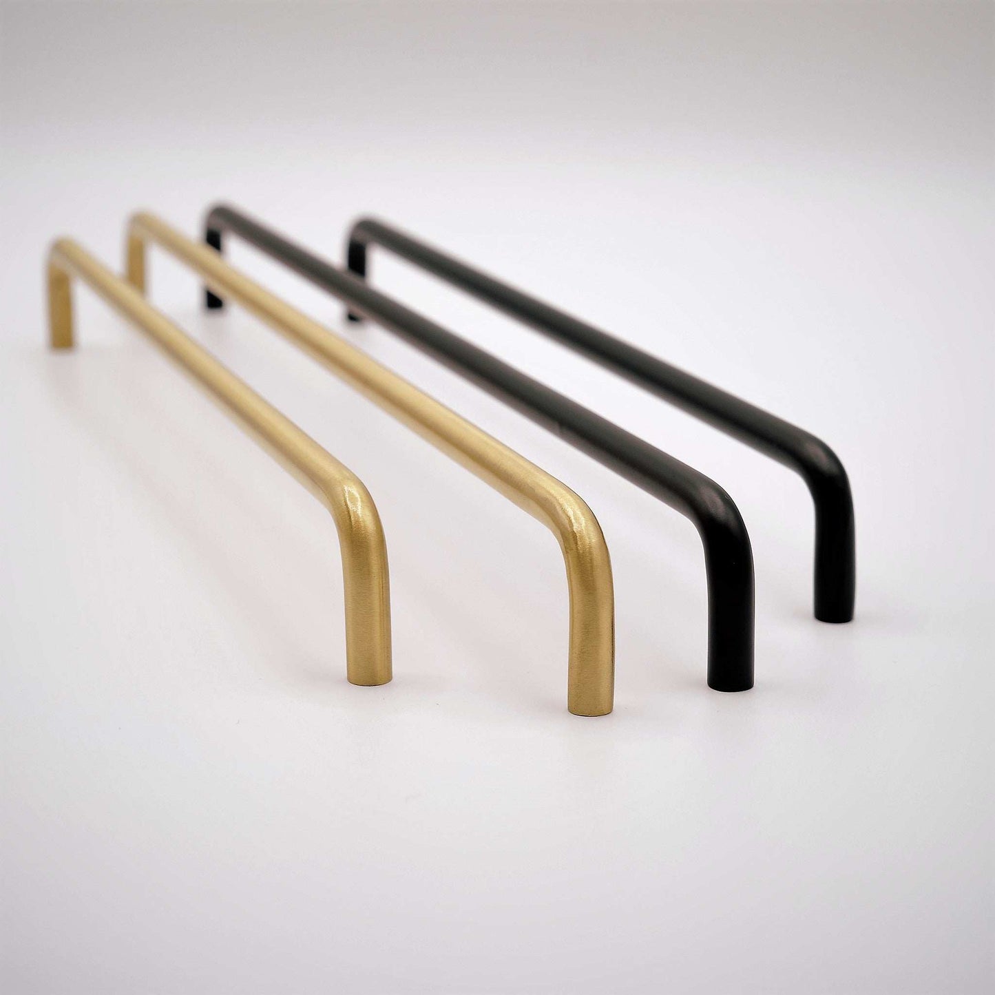 Arch, Solid Brass Wire Cabinet Pulls