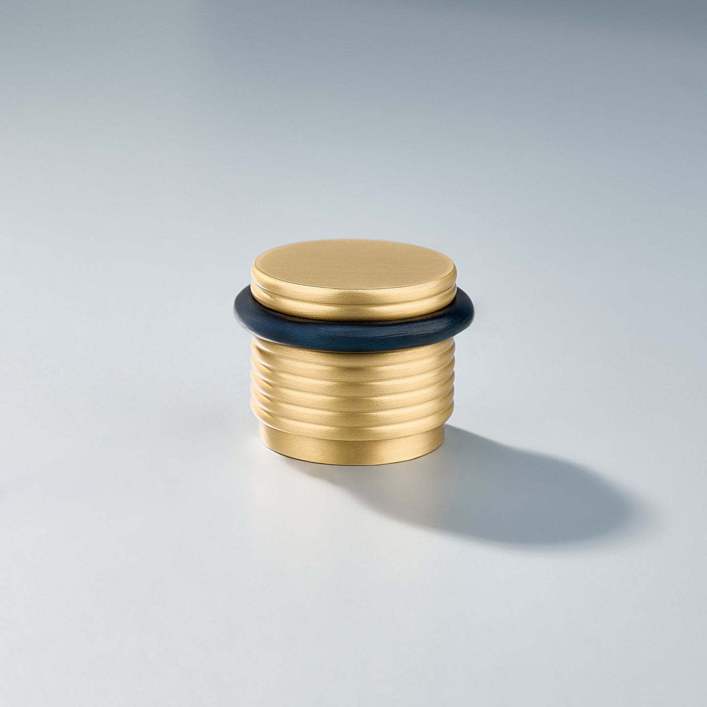 Bastion - Knurled Ring Solid Brass Door Stops