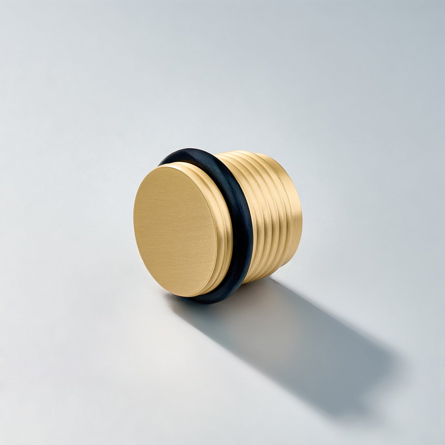 Bastion - Knurled Ring Solid Brass Door Stops