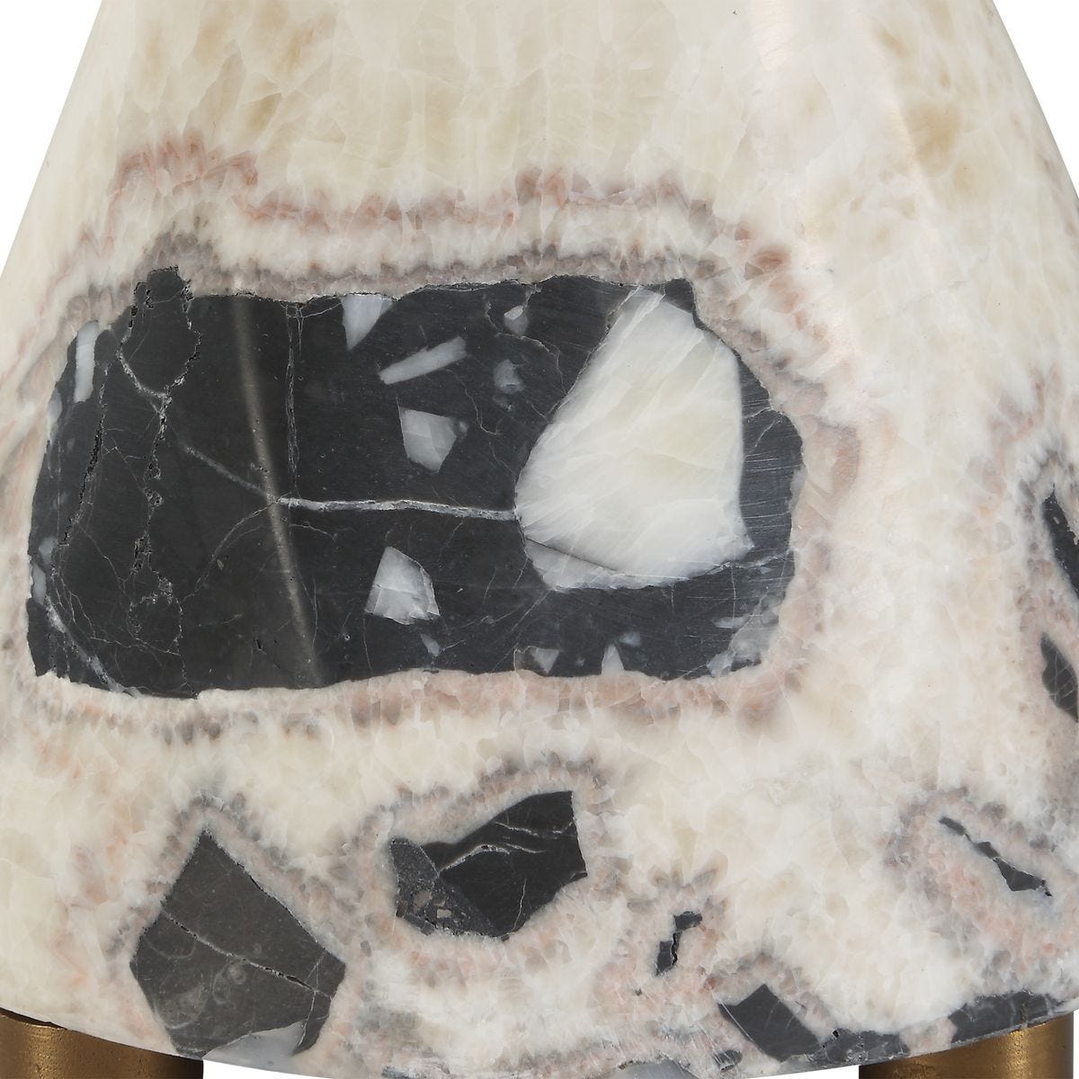 Black and White Marble Table Lamp