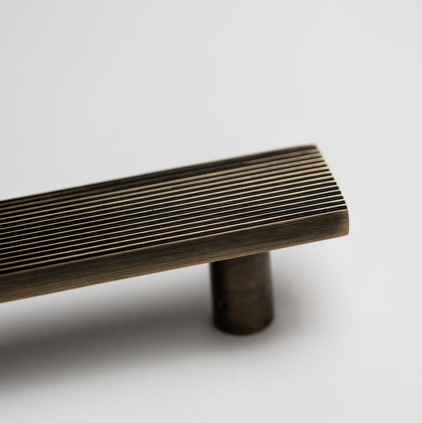 Rail, Antique Brass Cabinet Pulls