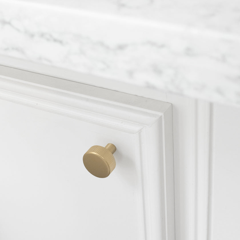 Ribbed Cabinet Knob