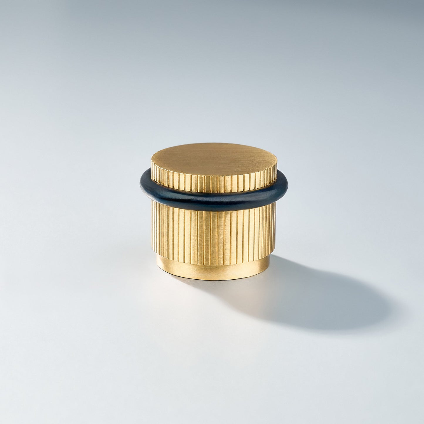Bastion - Linear Knurled Solid Brass Door Stops