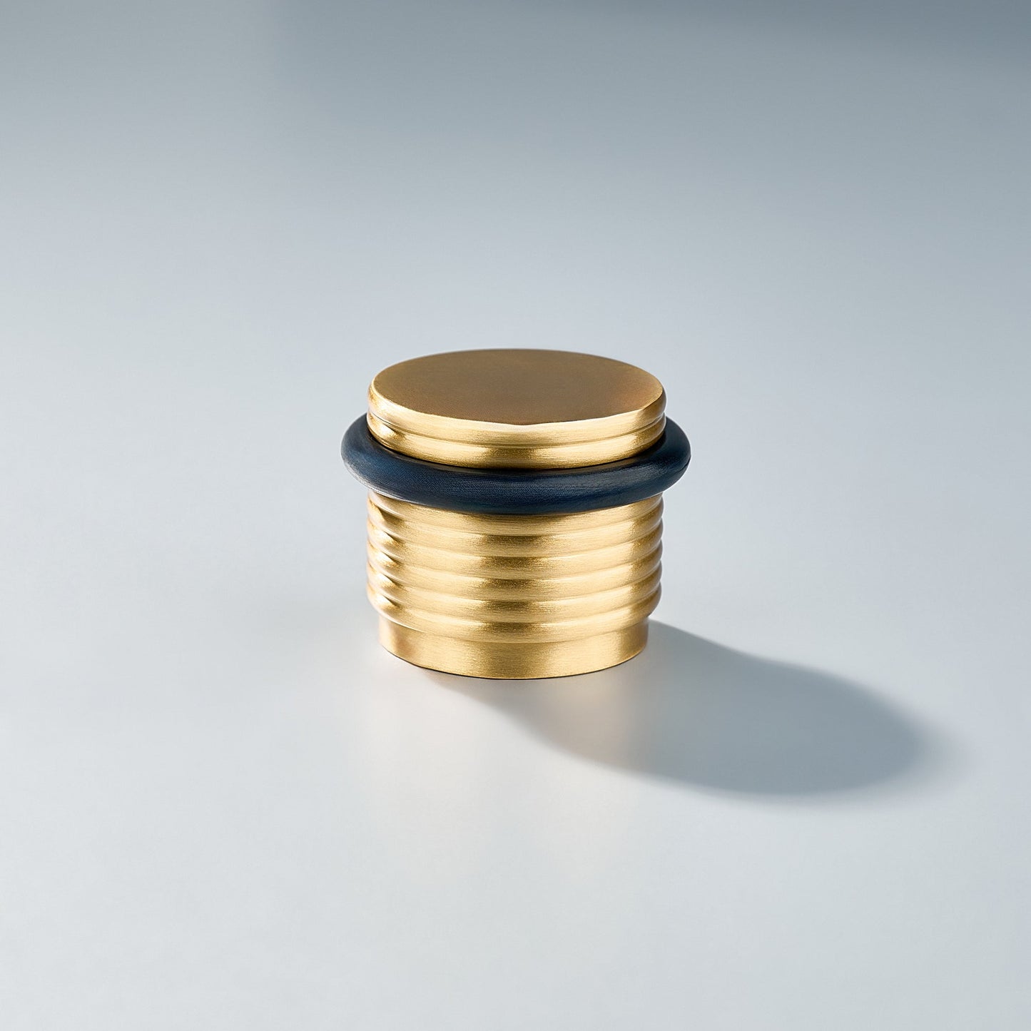Bastion - Knurled Ring Solid Brass Door Stops
