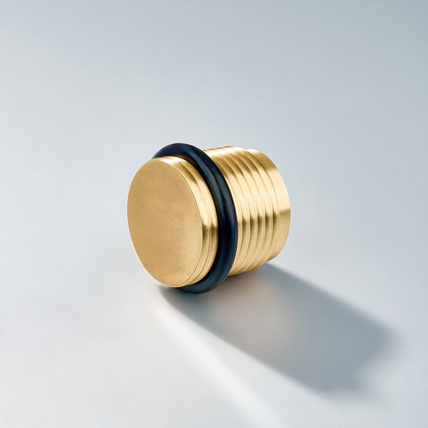 Bastion - Knurled Ring Solid Brass Door Stops