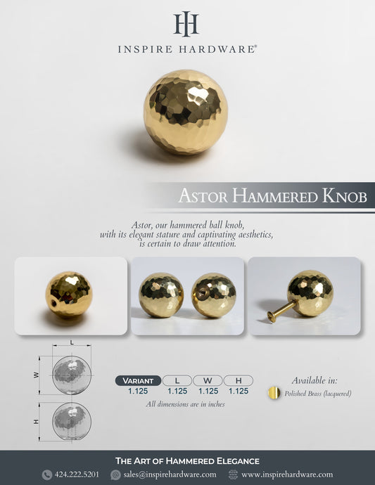 Astor Hammered Knob