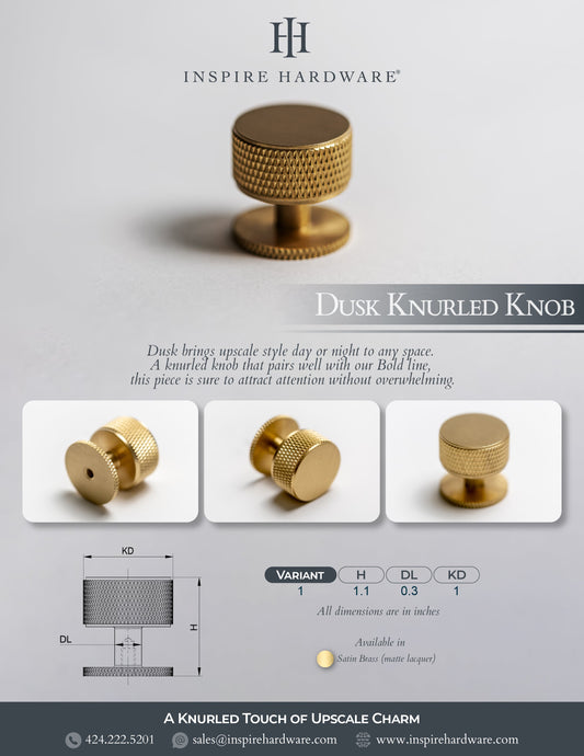 Dusk Knurled Knob