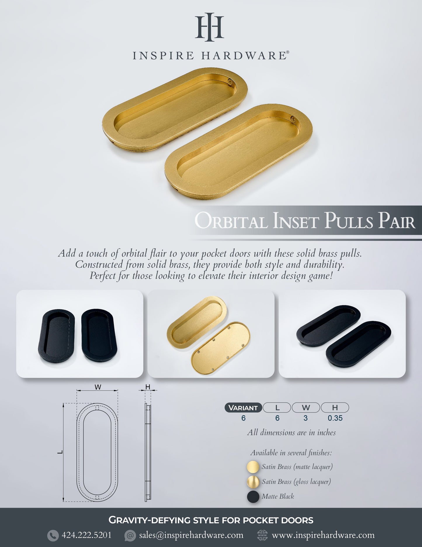 Orbital Inset Pull, Pair